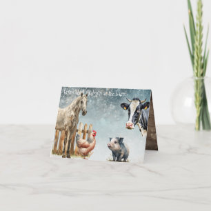 "Jul ner på ladan"-Anpassadet Kort