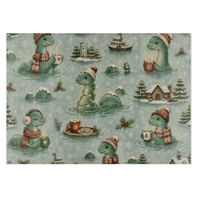 Jul Nessie Loch Ness Odjur Mysig Kryptider  (Framsidan)