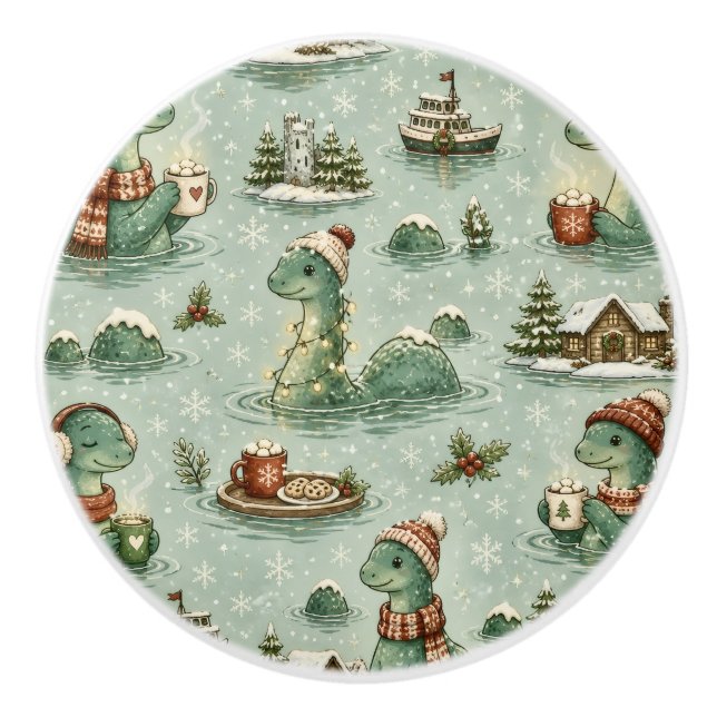 Jul Nessie Loch Ness Odjuret Mysiga Kryptider  Knopp (Framsidan)