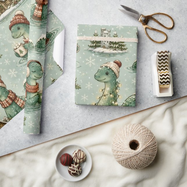 Jul Nessie Loch Ness Odjuret Mysiga Kryptider  Presentpapper (Hantverk)