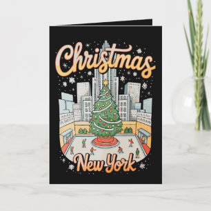 jul New York NY Xmas resa högtidsperiod Helgkort