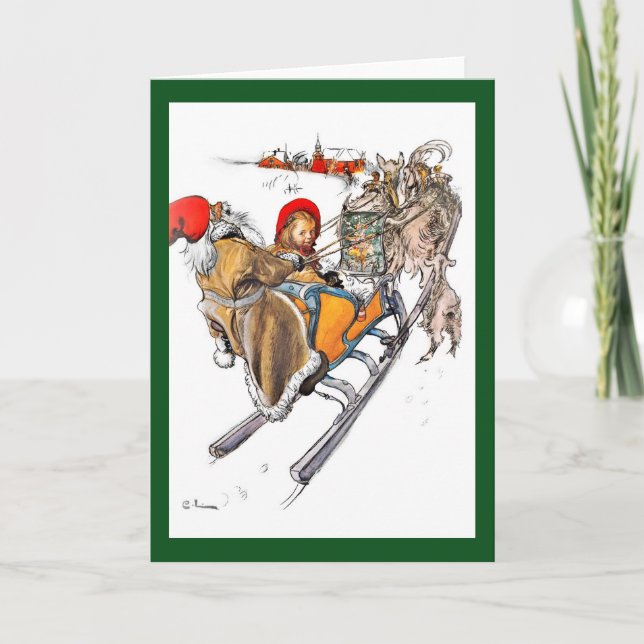 Jul Nisse och Kersti Helgkort (Framsida)