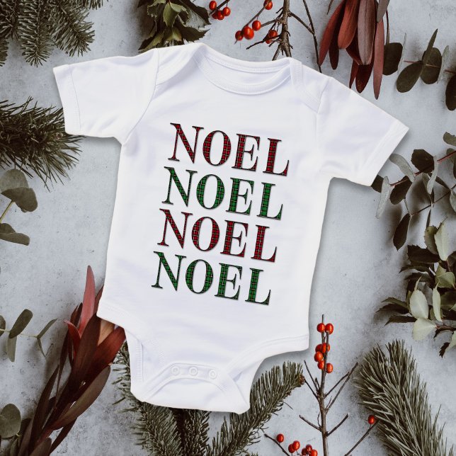Jul Noel Red & Grönt Play Mönster Helgdag T Shirt (Skapare uppladdad)