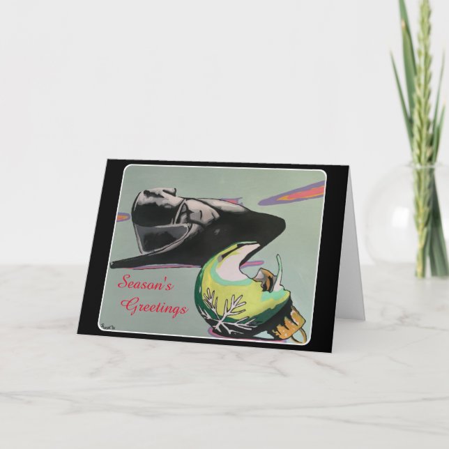 Jul Noir 2021 Målning på en  Kort (Framsida)