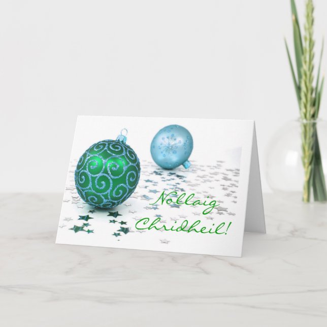 Jul Nollaig Chridheil I-Helgdag kort (Framsida)