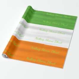 Jul Nollaig Shona Dhuit Irish Flagga Irland Presentpapper