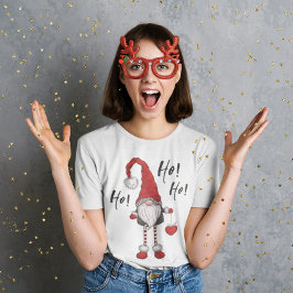 Jul Nordic Gnome Ho Ho Ho T Shirt