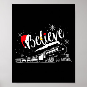 Jul Nordpolen Polar Express Alla Ombord Xmas Poster