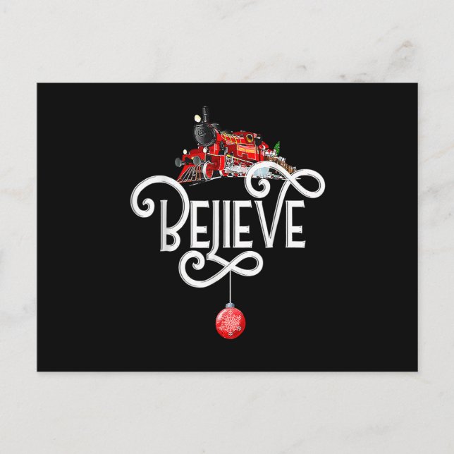 Jul Nordpolen Polar Expressen Allt ombord Xmas Helg Vykort (Framsida)