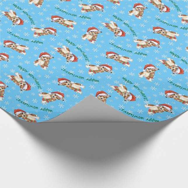 Jul Norsk Lundehund Presentpapper (Hörn)