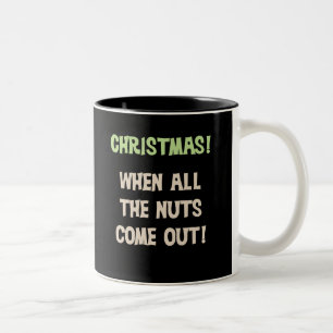 Jul Nöt Funny Helgdag Två-Tonad Mugg