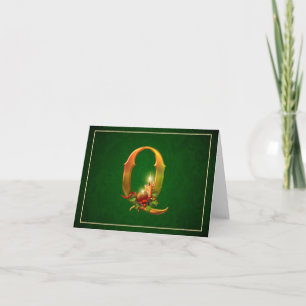Jul Notecard-ljus med tända ljus första Q Helgkort