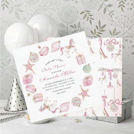 Jul Nötknäppare Balett Rosa akvarellInbjudan Inbjudningar