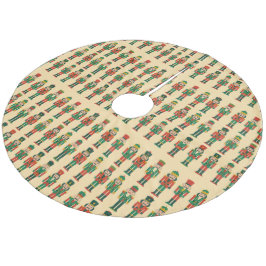 Jul Nötknäppare på Ljus Julgransmatta Fleece