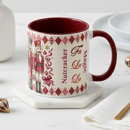 Jul Nötknäppare Soldater Diamant Magisk Rosa Mugg