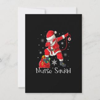 Jul Nurse Crew Squad Julafton Nursing Pajamas Inbjudningar