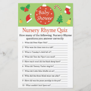 Jul Nursery Rhyme Quiz-babyduschspel