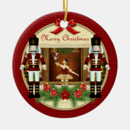 Jul Nutcracker Ballerina Anpassningsbar Ornament