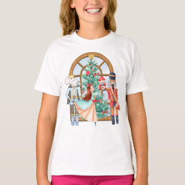 Jul Nutcracker Ballerina Mouse Kung Girls T Shirt
