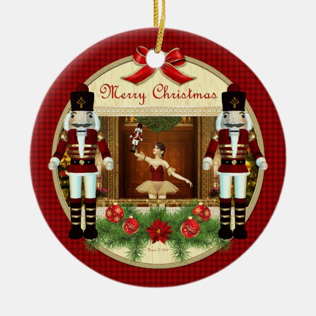 Jul Nutcracker Ballerina Ornament (Framsidan)
