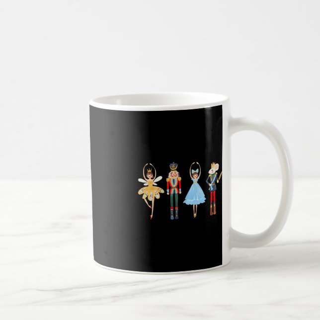 Jul Nutcracker Ballet Cute Julafton Gifts for Wo Kaffemugg (Höger)
