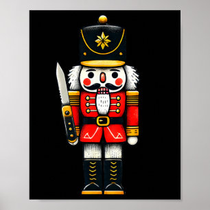 Jul Nutcracker Ballet Julafton Helgdag Roligt Paja Poster