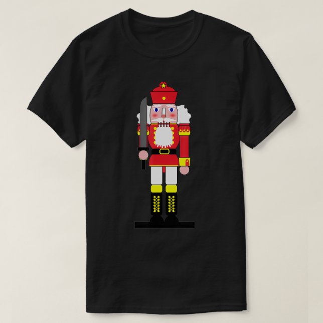 Jul Nutcracker Ballet JULAFTON Helgdag Roligt Paja T Shirt (Design framsida)