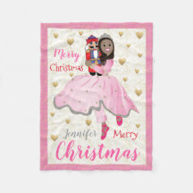 Jul Nutcracker Ballet Rosa Fleece Blanket Sm