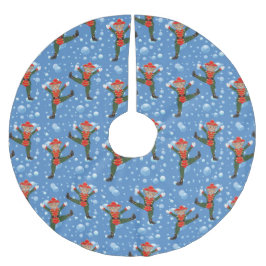 Jul Nutcracker Ballet Soldier Träd Skirt Julgransmatta Borstad Polyester