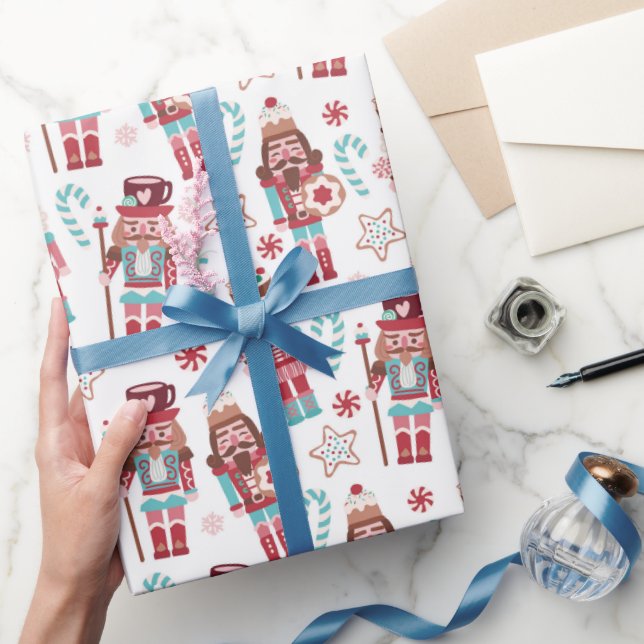 Jul Nutcracker Candy Baking Festive Helgdagars Presentpapper (Gifting)