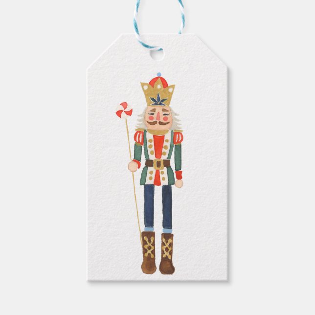 Jul Nutcracker farbror Drosselmeyer Gift-Märkre Presentetikett (Framsidan)