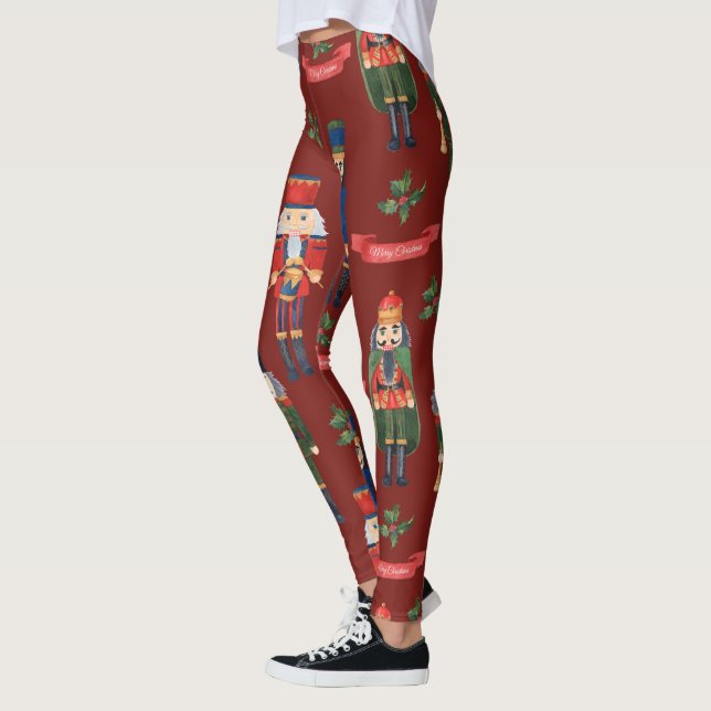 Jul Nutcracker Funny Soldier Leggings (Vänster)