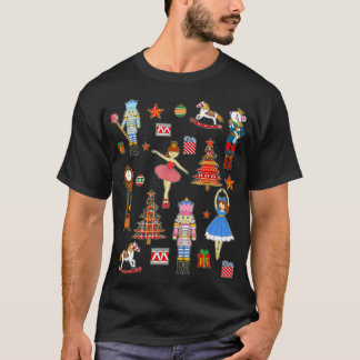 Jul Nutcracker Gift Girls Ballet Julafton PJs Fo T Shirt