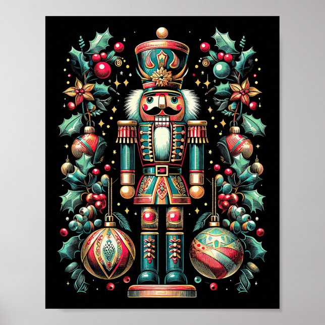 Jul Nutcracker God jul Julafton God morgon Poster (Framsidan)
