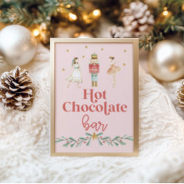 Jul Nutcracker Hett Chocolate Pub Rosa Poster