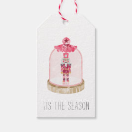 Jul Nutcracker Leksak Soldier Snö Globe Presentetikett