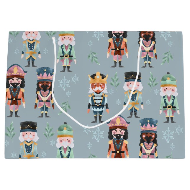 Jul Nutcracker Leksak Soldiers Soft Blue (Framsidan)