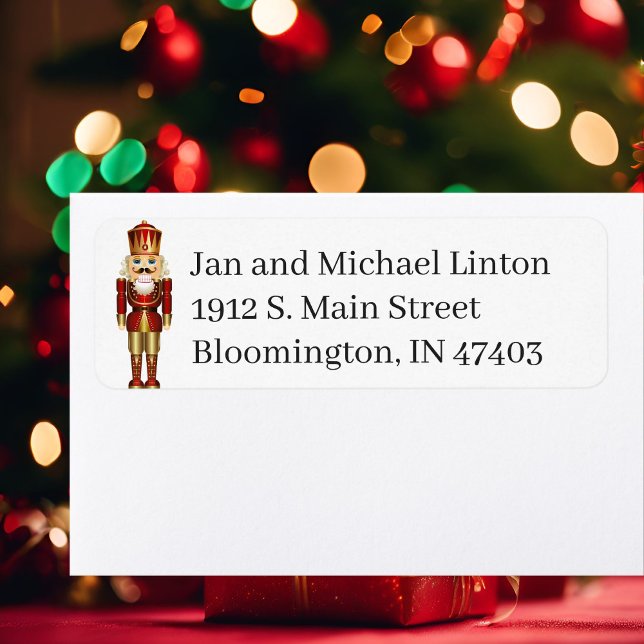 Jul Nutcracker Personalize Returadress La Etikett (Skapare uppladdad)