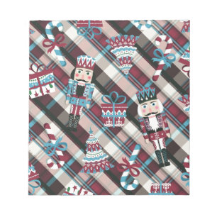 Jul Nutcracker Play Blue Burgundy Anteckningsblock