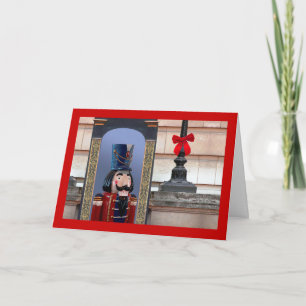Jul Nutcracker Soldier i Palace Red Bow Helgkort