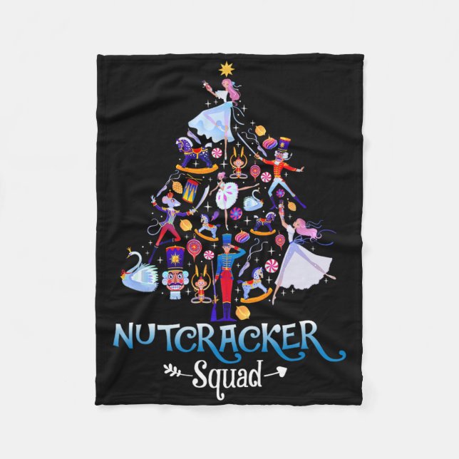 Jul Nutcracker Squad Byllet Dance Women Kids Fleecefilt (Framsidan)