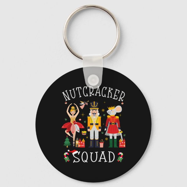 Jul Nutcracker Squad Byllet Dance Women Kids Nyckelring (Framsida)