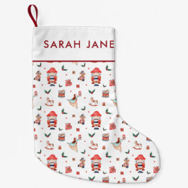 Jul Nutcracker Stocking Liten Julstrumpa