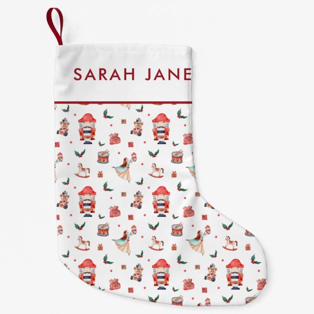 Jul Nutcracker Stocking Liten Julstrumpa (Framsidan)