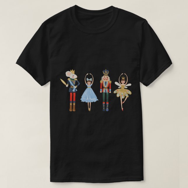 Jul Nutcracker Sugar Plum Fairy God Jul Sw T Shirt (Design framsida)