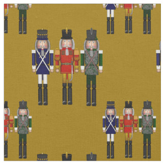 Jul Nutcracker Trio Guld-Fabric Tyg