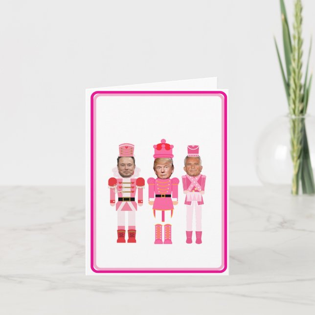 Jul Nutcracker Trump Kennedy Musk Kort (Framsida)