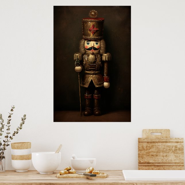 Jul Nutcracker Vintage stil Poster (Kök)