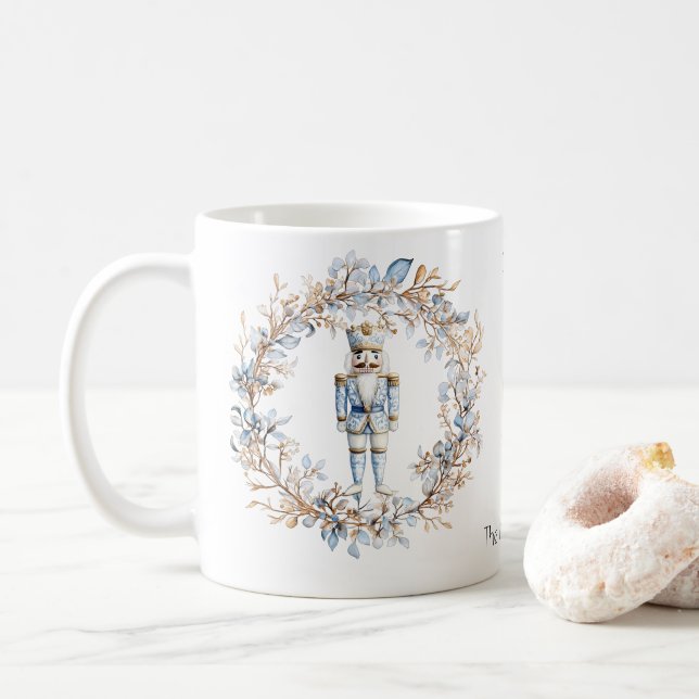 Jul Nutcracker Watercolor Kaffemugg (Med munk)