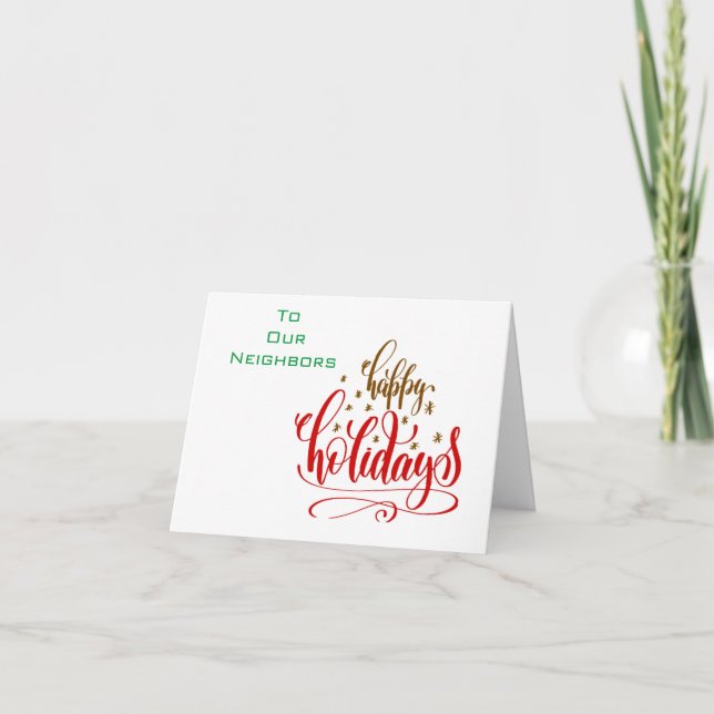 *JUL/NY HÄLSNINGAR* GRANNKORT KORT (Framsida)